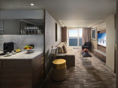 NCL, Norwegian Spirit, Aft-Facing Owner's Suite with Master Bedroom & Balcony 2.jpeg